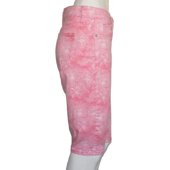 TOMMY BAHAMA Bermuda Shorts, 28, Pink Floral, Boardwalk, Knee length, Pockets - Picture 6 of 14